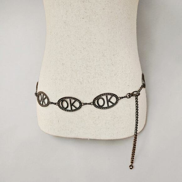 Other Accessories - Euro Waist Chain Belt Y2k Silver Metal Link Adjustable